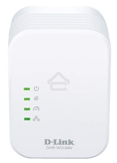 Беспроводной PowerLine-адаптер D-Link DHP-W310AV N300 с поддержкой HomePlug AV