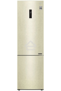 Холодильник LG GA-B509CESL бежевый глянцевый двухкамерный 277/107л морозилка снизу, No Frost