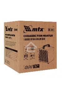 Тепловая пушка керамическая MTX SHCL-3000, квадратная, 230 В, 480 м3/ч, 1/3 кВт