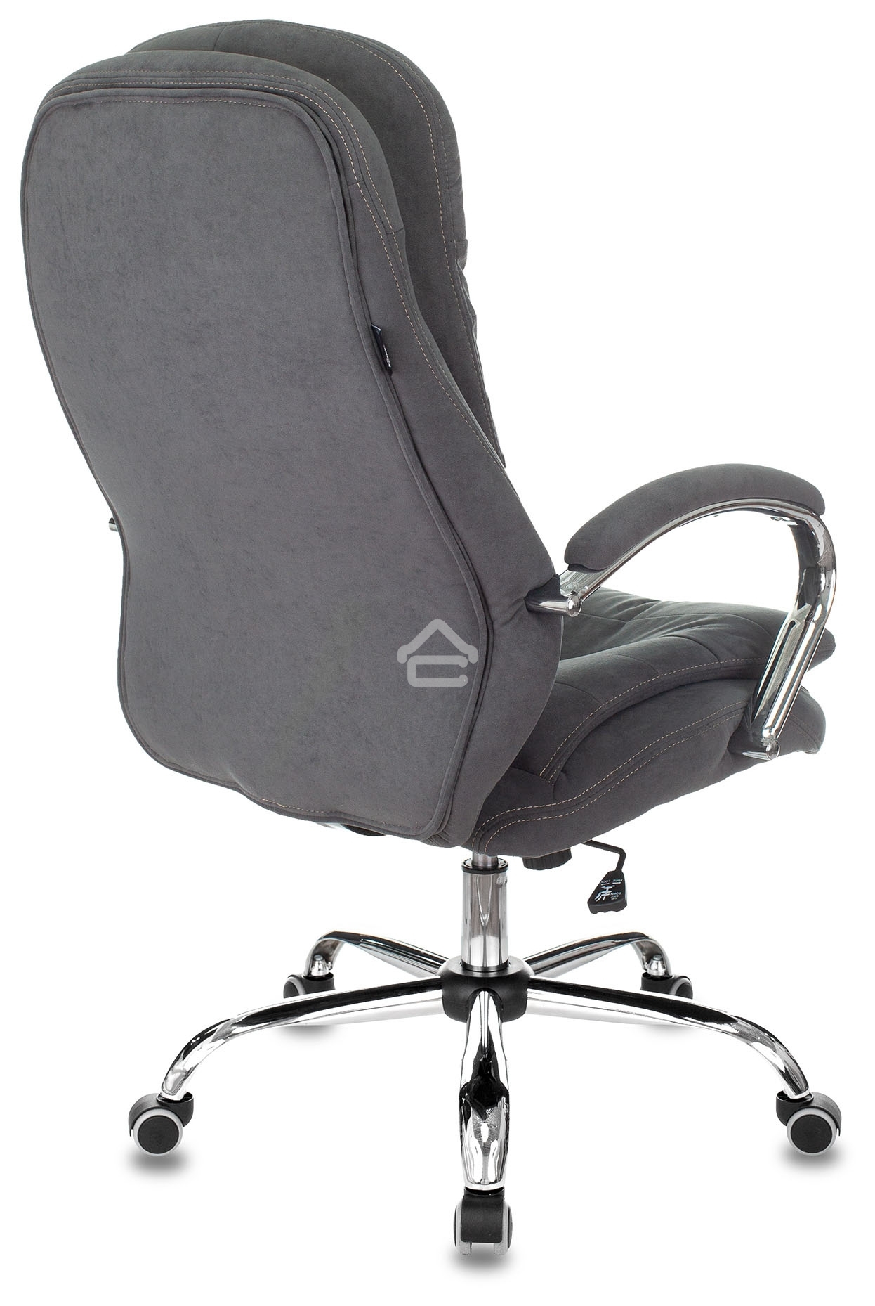 Кресло руководителя Бюрократ T-9950SL Fabric серый Alfa 44, крестовина металл хром