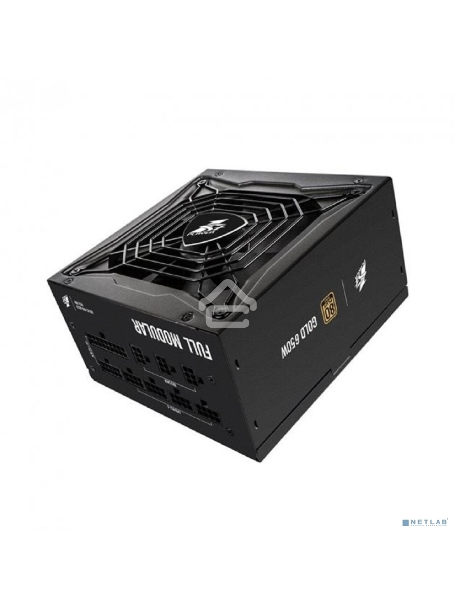 Блок питания 1STPLAYER PS-850SP, 800Вт, 80 PLUS Gold, 140мм, модульный, черный
