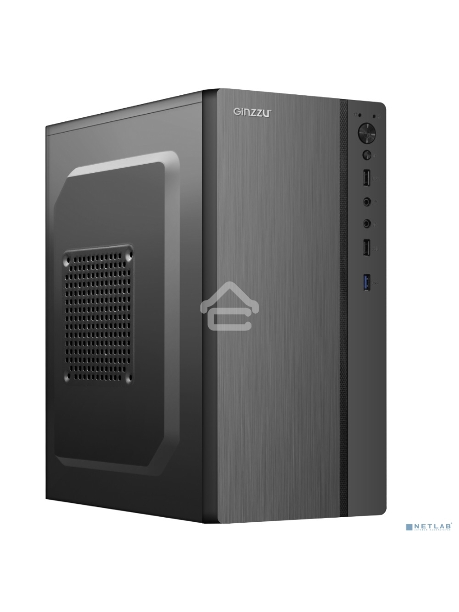 Компьютерный корпус Ginzzu B200 1*USB 3.0,2*USB 2.0,AU  w/o PSU