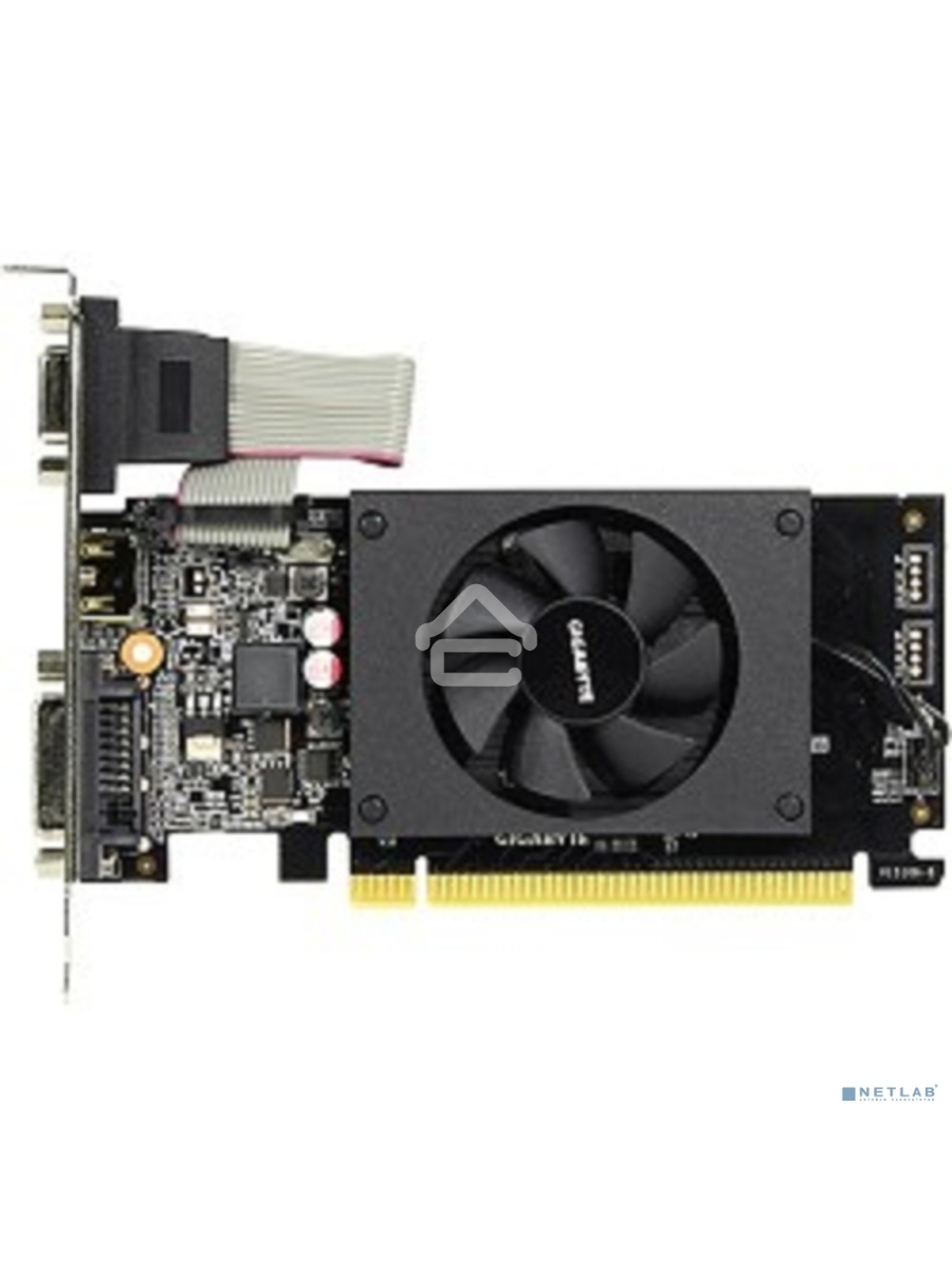 Видеокарта Gigabyte GV-N710D3-2GL RTL {GT710, 2Gb, 64bit, DDR3, D-Sub, DVI, HDMI, PCI-E}