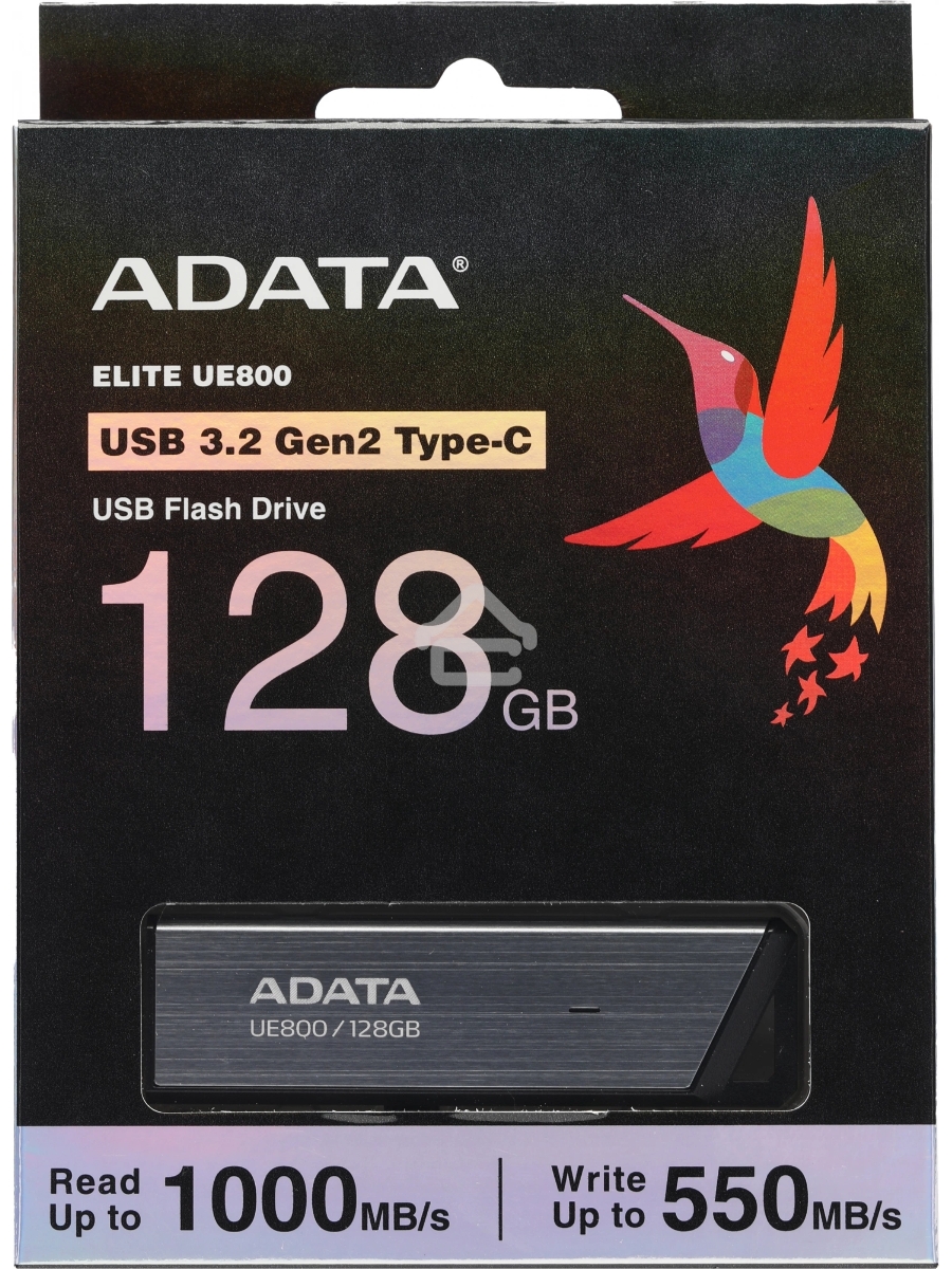 Флеш диск A-Data 128Gb Type-C UE800 AELI-UE800-128G-CSG USB3.2 серебристый