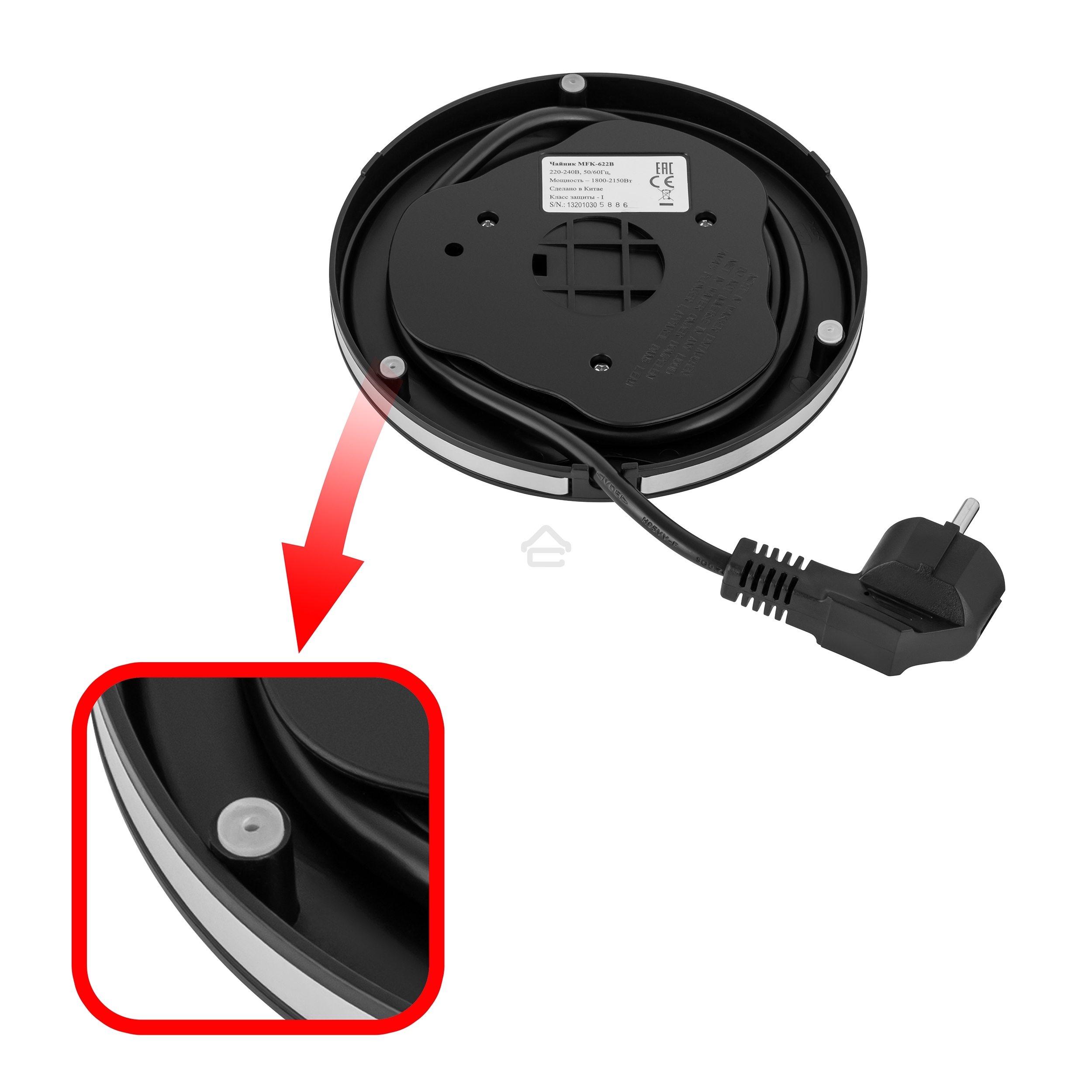 Чайник электрический Maunfeld MFK-622B