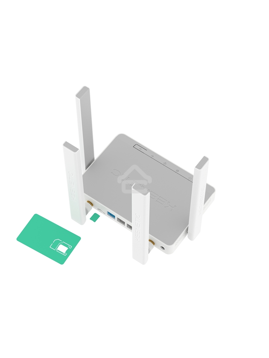 Роутер беспроводной Keenetic Runner 4G (KN-2212) с модемом 4G, Mesh Wi-Fi N300 и 4-портовым Smart-коммутатором