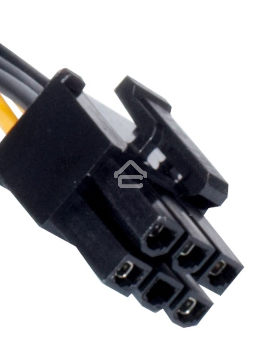 Переходник питания PCI-Express 6pin (от 2х разъемов Molex (IDE) блока питания), 15см Exegate EX138937RUS