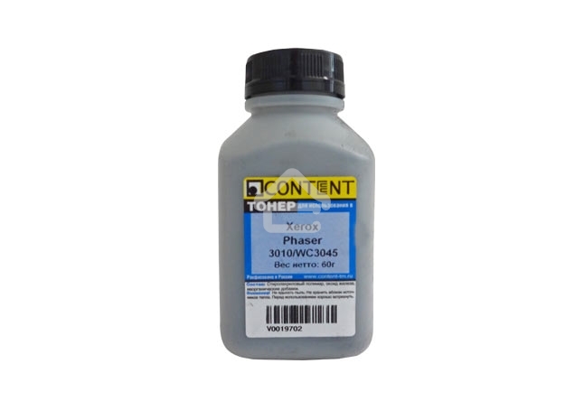 Тонер Content - для Xerox Phaser 3010/WC 3045, 60 г, банка
