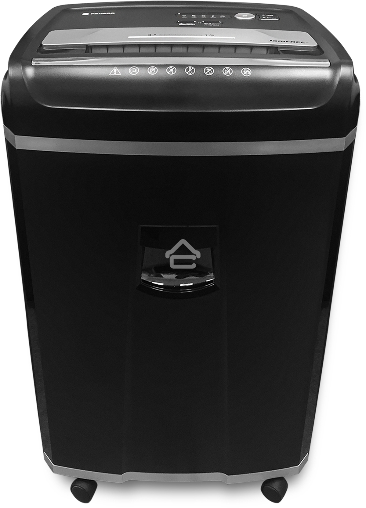 Шредер ГЕЛЕОС УМ35-4 (DIN P-4) фрагмент 3,9x30мм, 26 листов (70гр./м²), 35 литров, Уничт.скобы,скрепки,пл.карты,CD. TouchGuard.JamFree.ECO