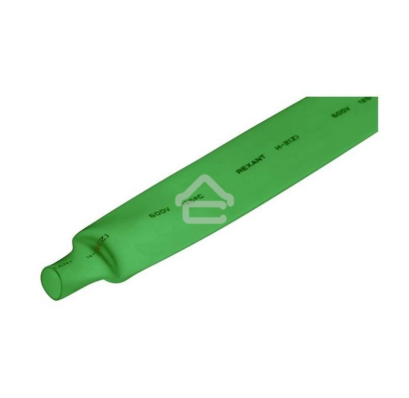 Трубка термоусадочная Rexant 20.0/10.0 1м зеленый