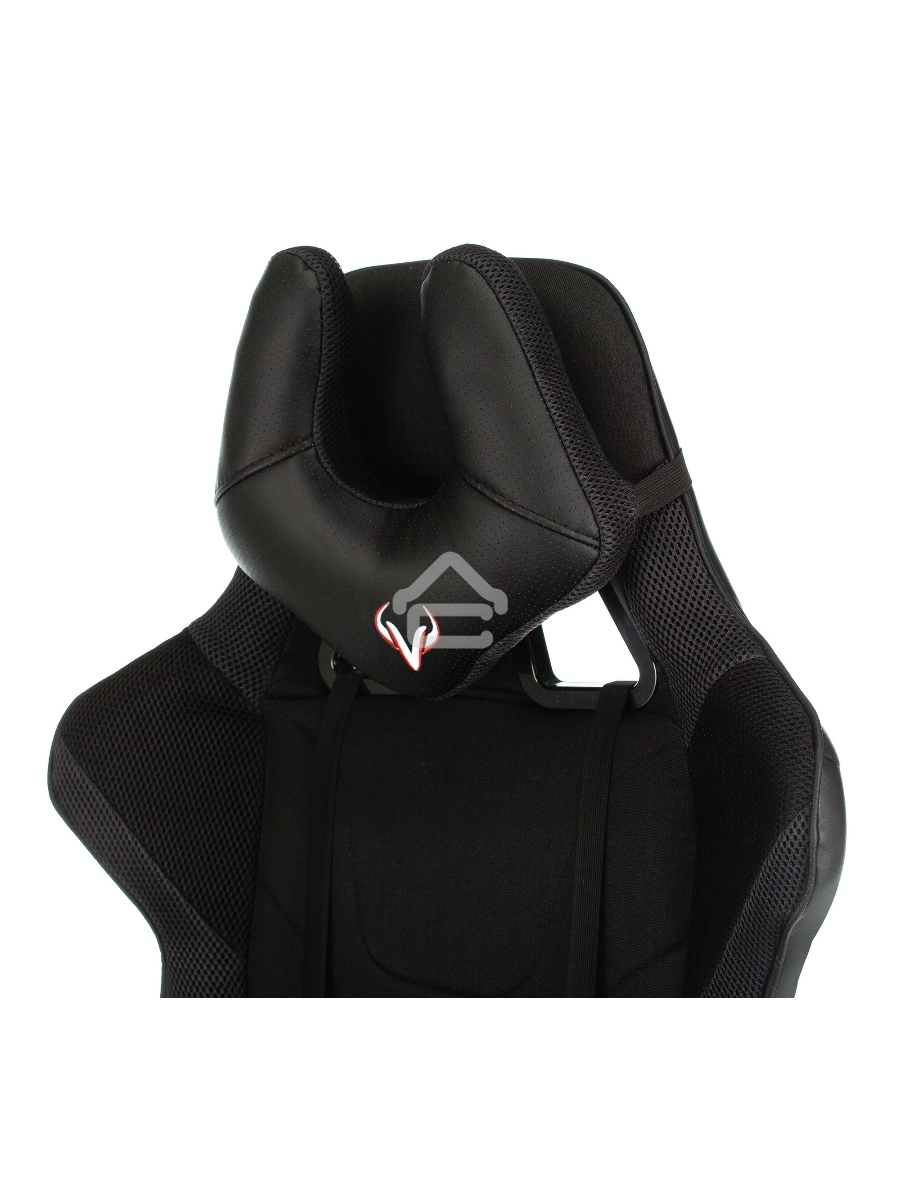 Кресло игровое Бюрократ VIKING 4 AERO BLACK EDITION черный искусст.кожа/ткань