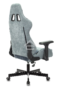 Кресло игровое Бюрократ VIKING 7 KNIGHT BL FABRIC синий текстиль/эко.кожа крестовина металл/пластик