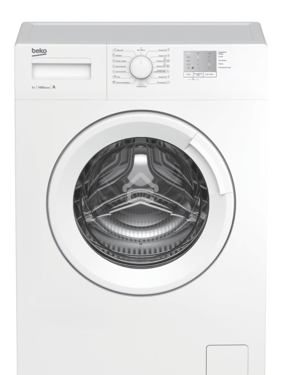 Стиральная машина Beko WRS5511BWW (7320110005) белый, загрузка фронтальная 5 кг, 1000 об/мин., класс: А