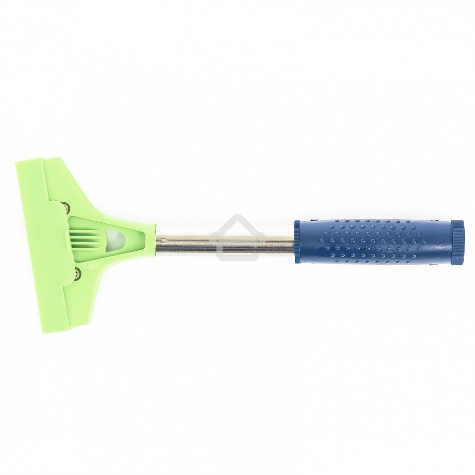 Скребок Сибртех, фиксированное лезвие, 100 мм металлич, обрезиненная ручка, 300 мм