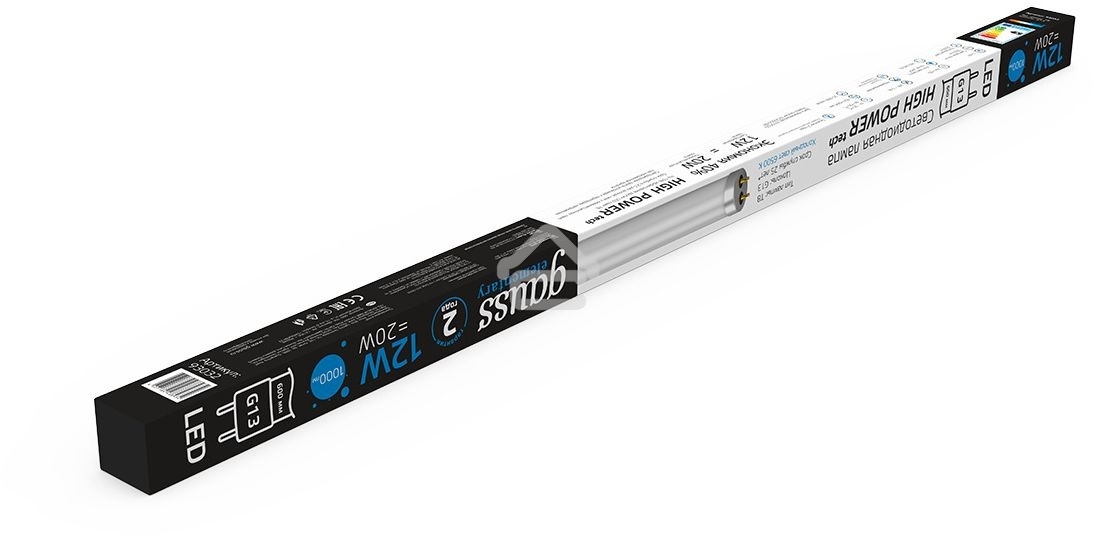 Лампа светодиодная Gauss Elementary T8 12Вт 6500К G13 1000лм 600мм стекло