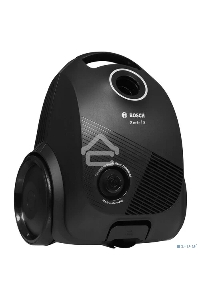 Пылесос Bosch BGBS2LB1 чёрный, 600 Вт, уборка сухая, пылесборник мешок, 3.5 л