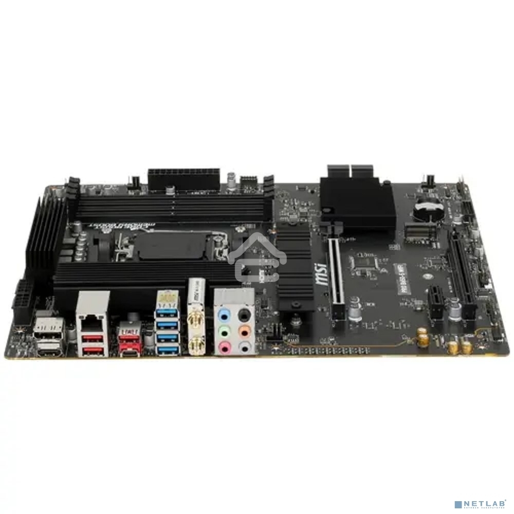 Материнская плата MSI PRO B650-S WIFI, AM5, AMD B650, 4xDDR5, 4xSATA, 2xM.2, 1xPCI-E 4.0 x16, 1xPCI-E 4.0 x4, 1xHDMI, 1xDP, 1x2.5Gb LAN, 3xUSB 3.2 Gen 1, 3xUSB 3.2 Gen 2, 6x3.5 мм, 7.1, Standard-ATX