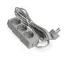 Удлинитель ExeGate EX285808RUS ECE-3-5G (3 евророзетки с заземлением, 5м, серый)
