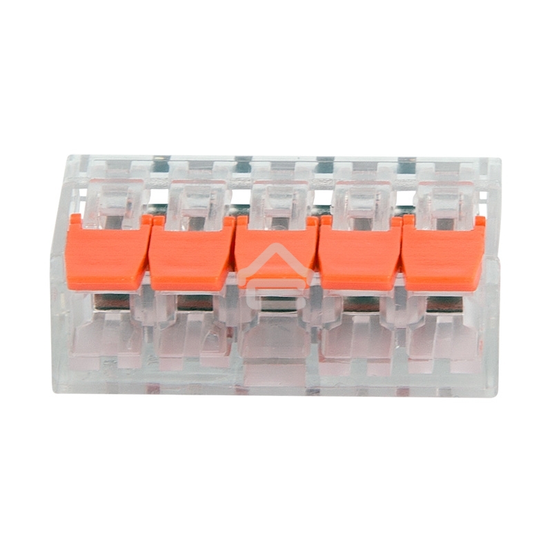 Универсальная компактная клемма Rexant 5-прoводная до 4,0 мм² (5 шт/уп)