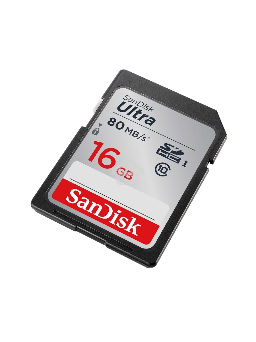 Флеш карта SDHC 16Gb Class10 Sandisk SDSDUNC-016G-GN6IN Ultra 80
