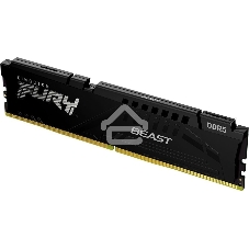 Оперативная память Kingston Fury Beast Black, DDR5, 32GB (1x32 GB), 6000 MHz, CL36, DIMM, радиатор, черный