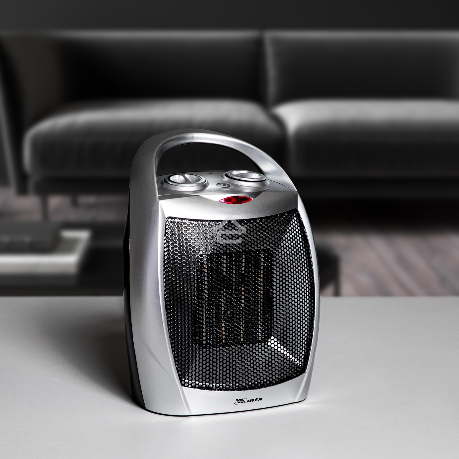 Тепловентилятор MTX FHC-1500, серый, 750/1500 Вт, 15 м2, термостат