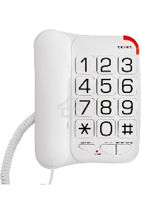 Телефон проводной TEXET TX-201 белый