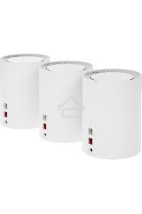 Бесшовный Mesh роутер Cudy M3000 (M3000(3-PACK) WHITE) AX3000 100/1000/2500BASE-T белый (упак.:3шт)