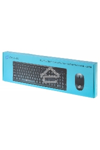 Беспроводной комплект клавиатура + мышь Oklick 230M Black 2.4ГГц  Nano Receiver USB