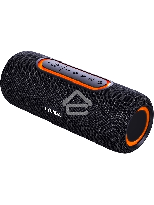 Портативная колонка Hyundai H-PS1021 черный/черный 25 Вт 1.0 BT 10м 1500mAh