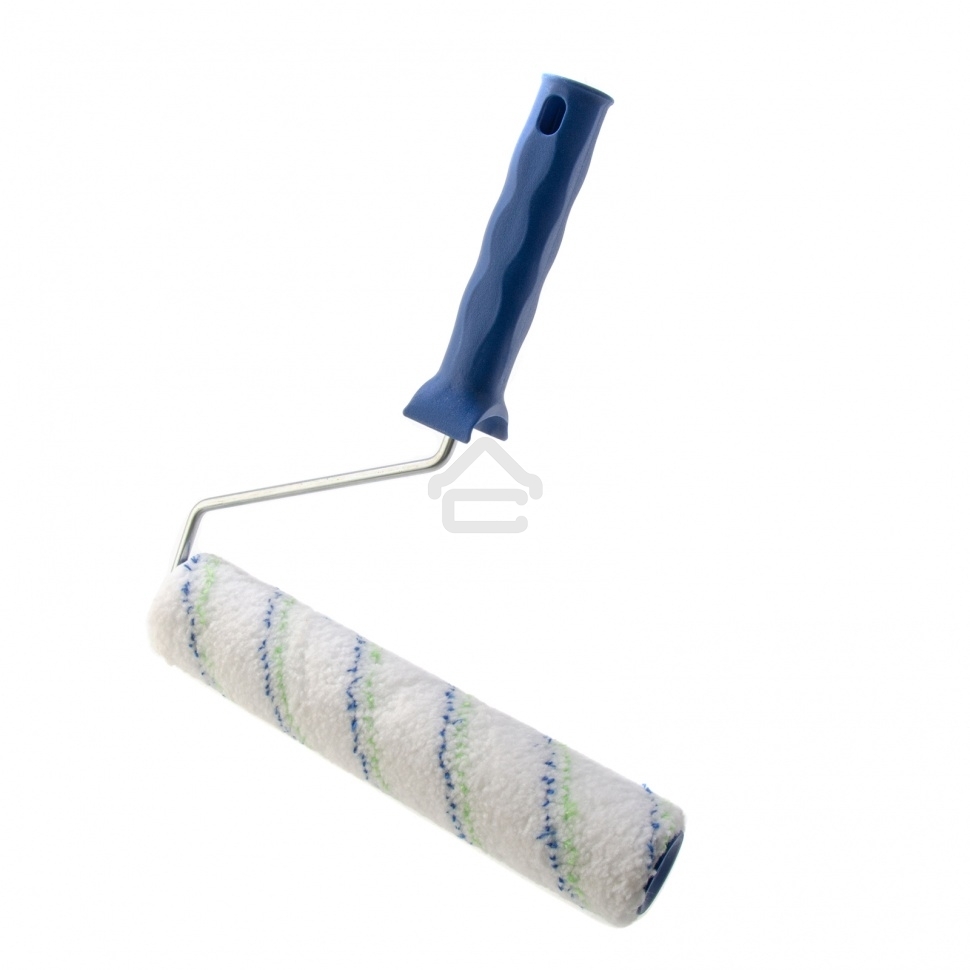 Валик Сибртех Водные краски, 250 мм, ворс 12мм, D - 36 мм, D ручки - 6 мм, полиэстер