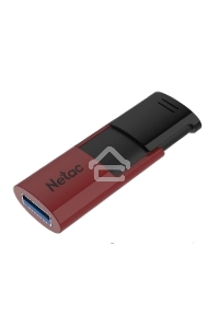 Флеш диск USB Drive Netac U182 NT03U182N-256G-30RE, USB3.0 256GB, retail version, черный/красный
