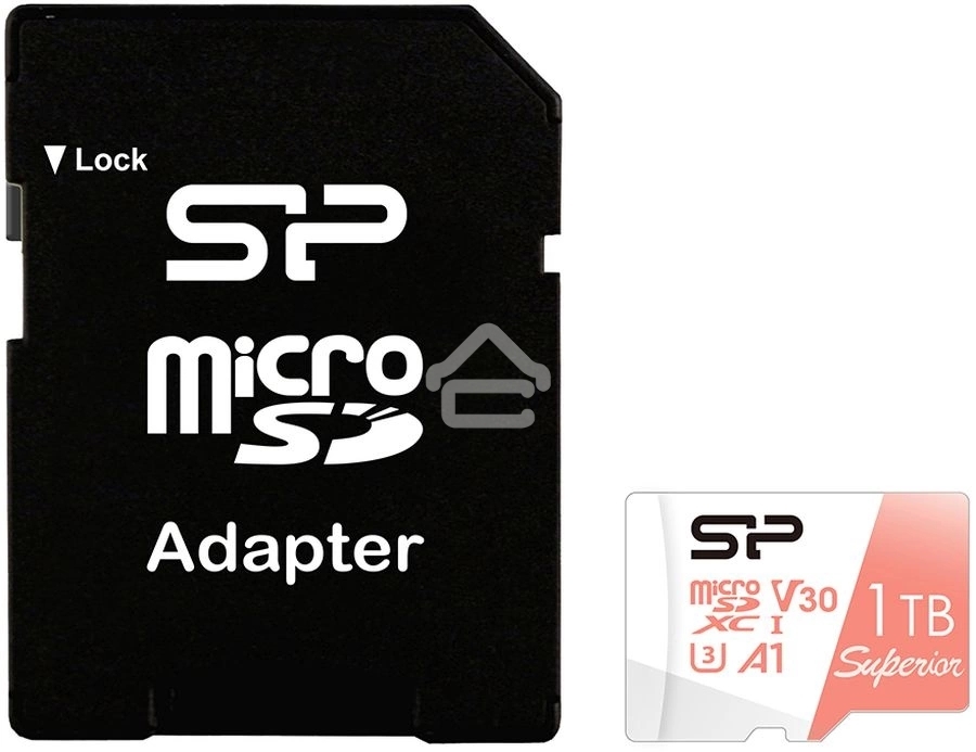 Флеш карта microSD 1TB Silicon Power Superior A1 microSDXC Class 10 UHS-I U3 100/80 Mb/s (SD адаптер)