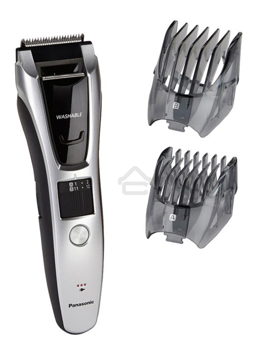 Машинка для стрижки Panasonic ER-GB70-S520 серебристый/черный (насадок в компл:2шт)