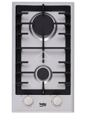 Встраиваемая газовая варочная поверхность Beko HDCG 32221 FX, Нержавеющая сталь