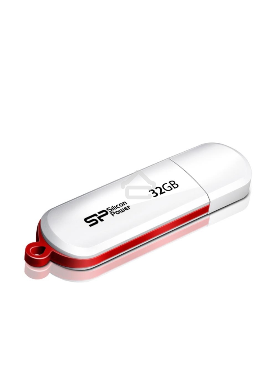 Флеш диск Silicon Power 32Gb LuxMini 320 SP032GBUF2320V1W USB2.0 белый