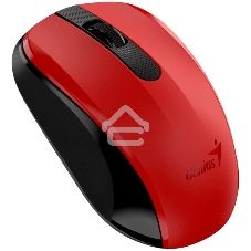 Мышь беспроводная Genius NX-8008S красный, 1200 dpi, радиоканал, USB, кнопки - 3