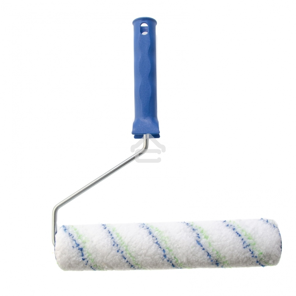 Валик Сибртех Водные краски, 250 мм, ворс 12мм, D - 36 мм, D ручки - 6 мм, полиэстер