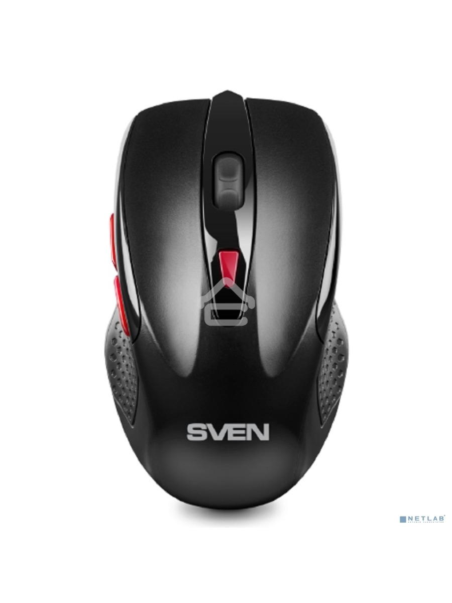 Мышь беспроводная SVEN RX-450W черный, 3200 dpi, радиоканал, USB, кнопки - 6