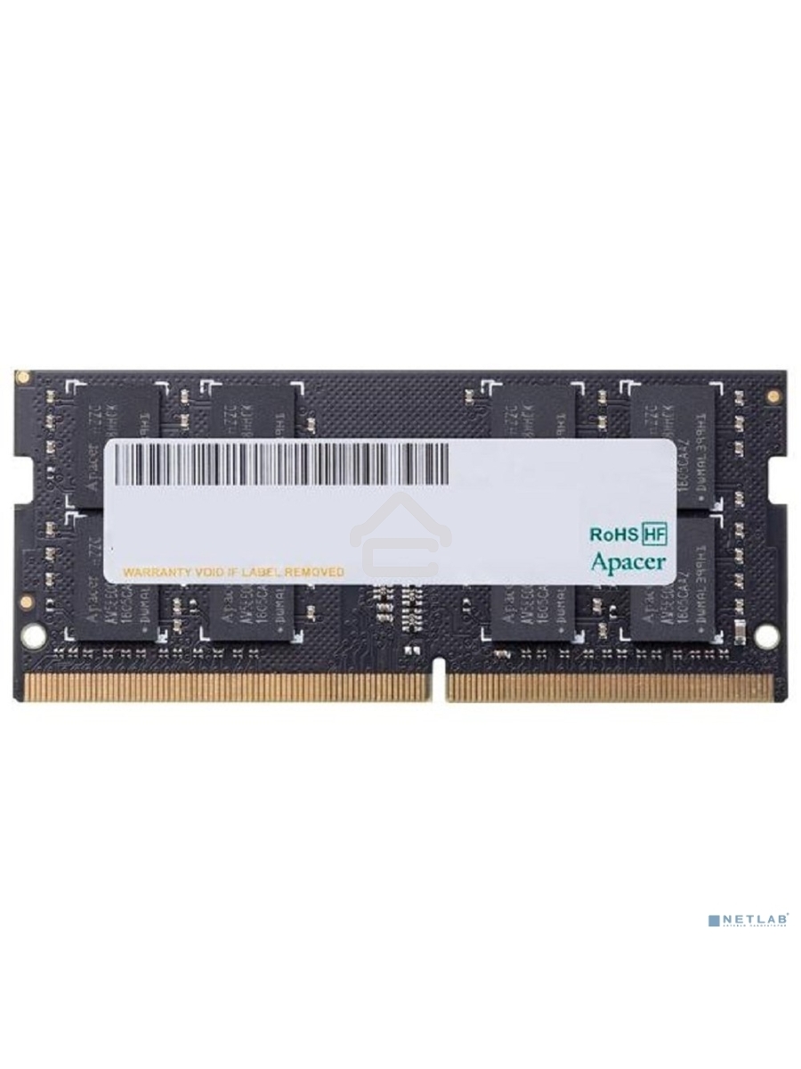Оперативная память Apacer, DDR4, 8GB (1x8GB), 2666MHz, CL19, SO-DIMM