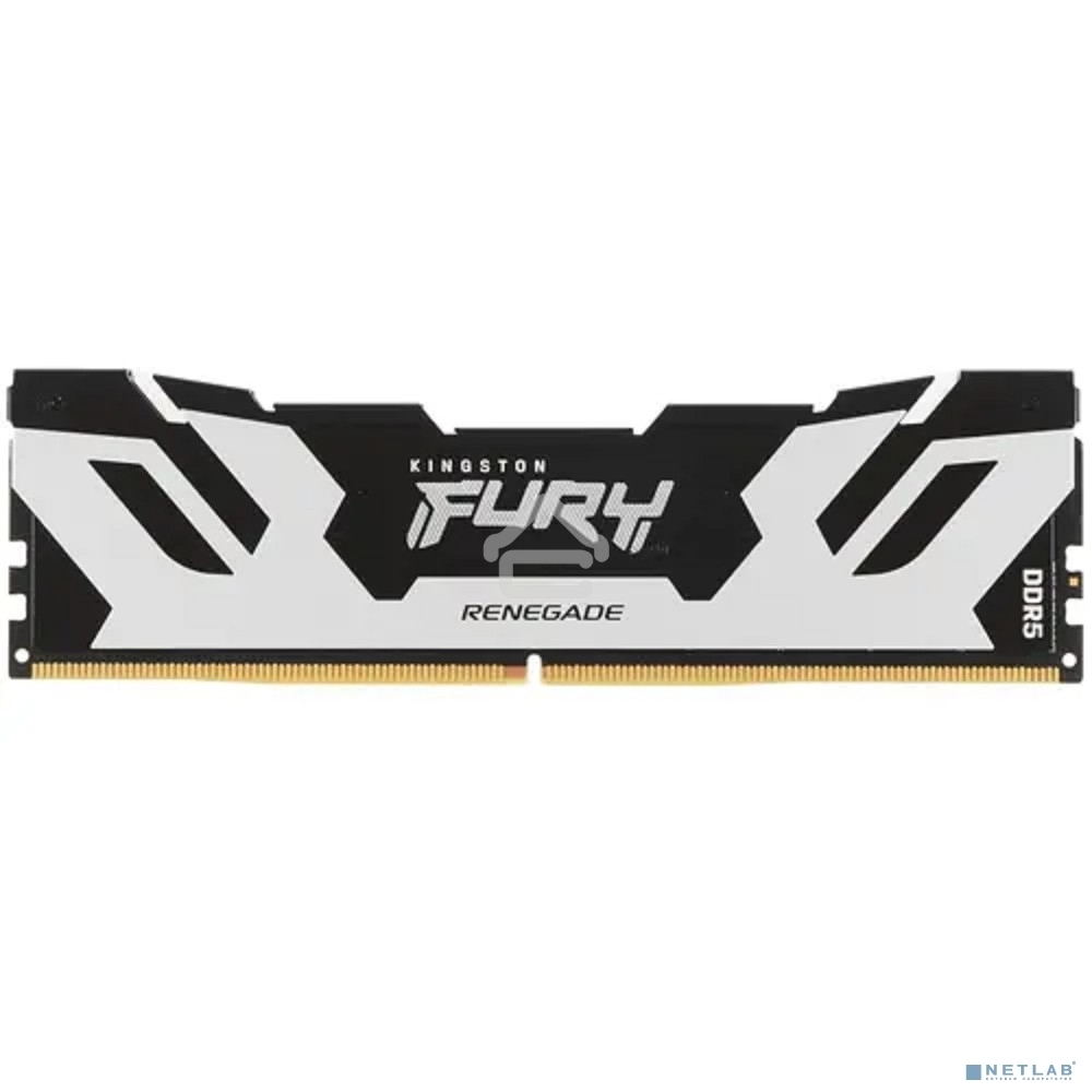 Оперативная память Kingston Fury Renegade, DDR5, 48Gb (1x48GB), 6000MHz, CL32, DIMM, с радиатором, серебристый