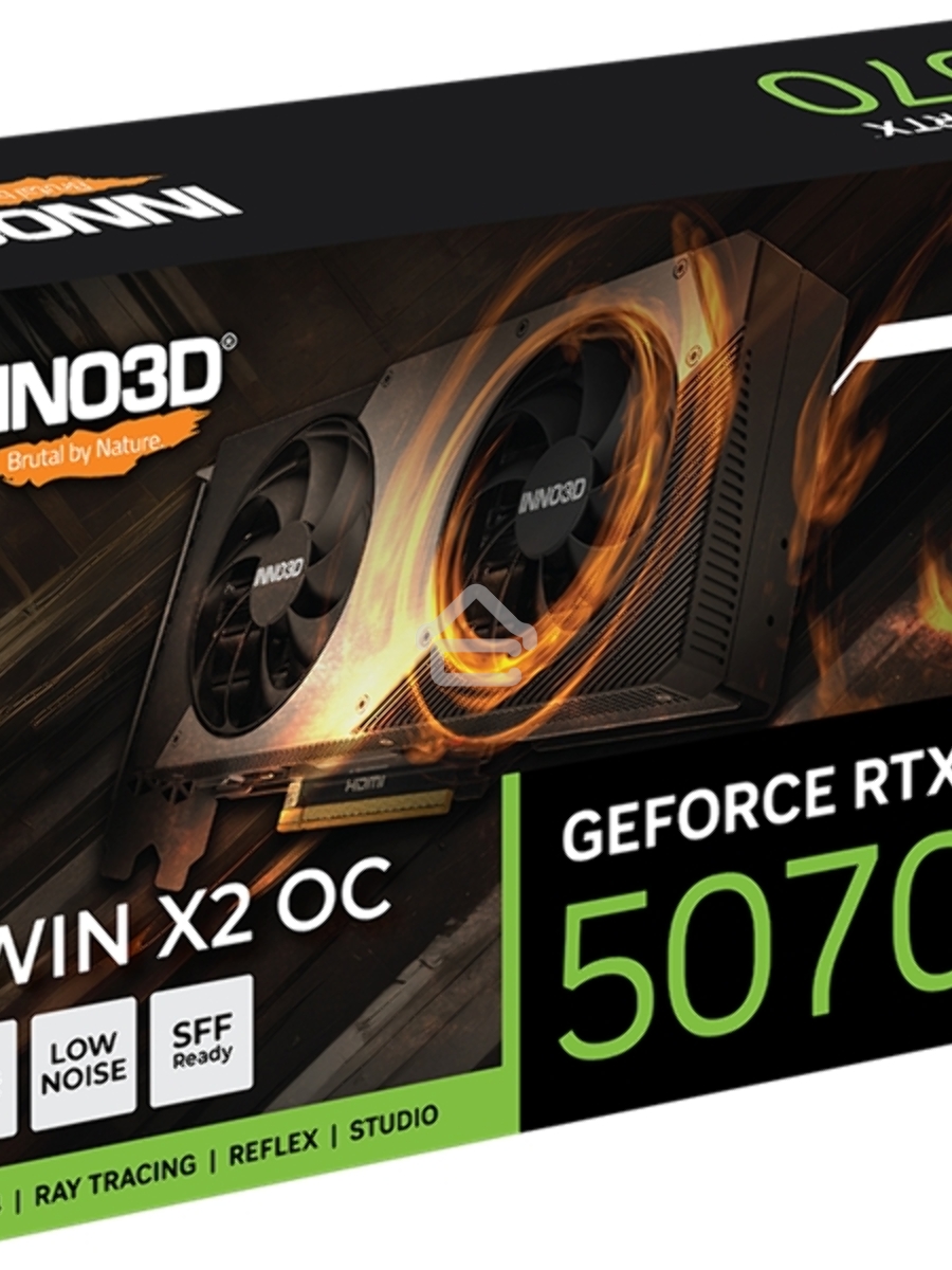 Видеокарта INNO3D RTX 5070 X2 OC/RTX5070, HDMI, DP*3, 12G,D7