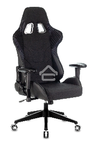 Кресло игровое Бюрократ VIKING 4 AERO BLACK EDITION черный искусст.кожа/ткань