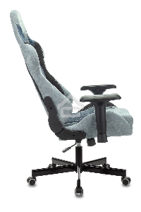 Кресло игровое Бюрократ VIKING 7 KNIGHT BL FABRIC синий текстиль/эко.кожа крестовина металл/пластик