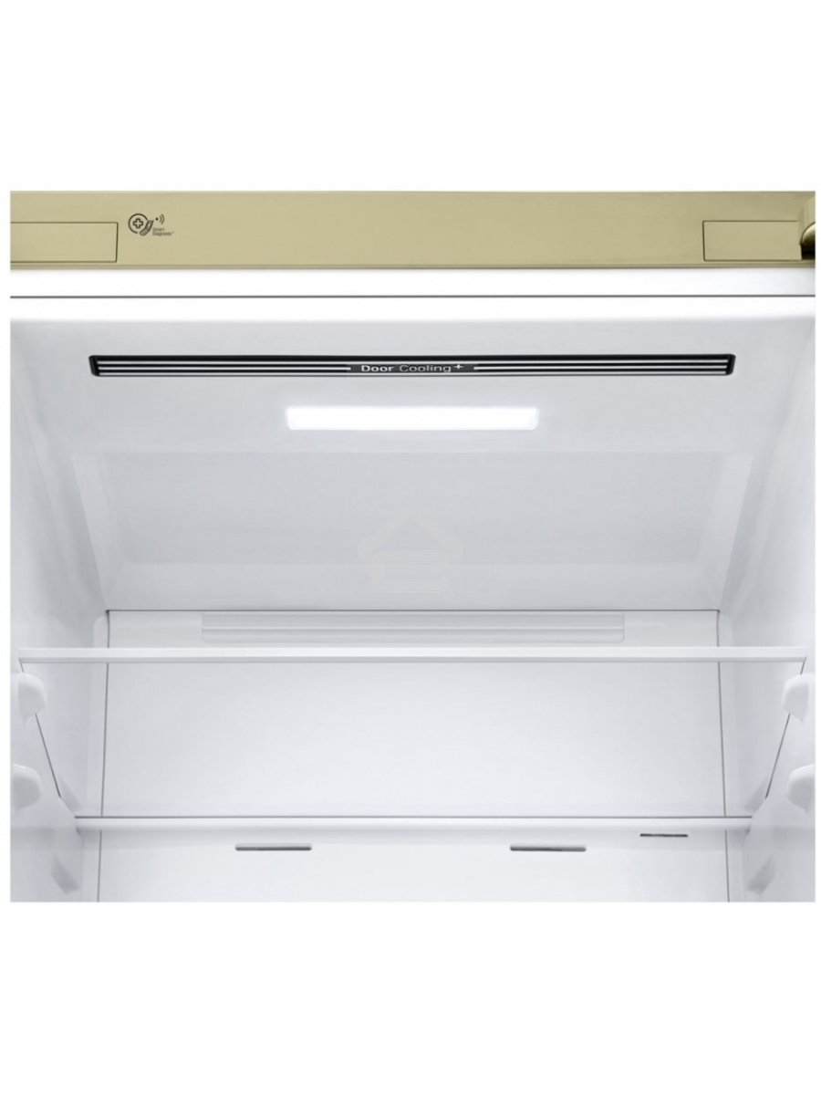 Холодильник LG GA-B509CESL бежевый глянцевый двухкамерный 277/107л морозилка снизу, No Frost