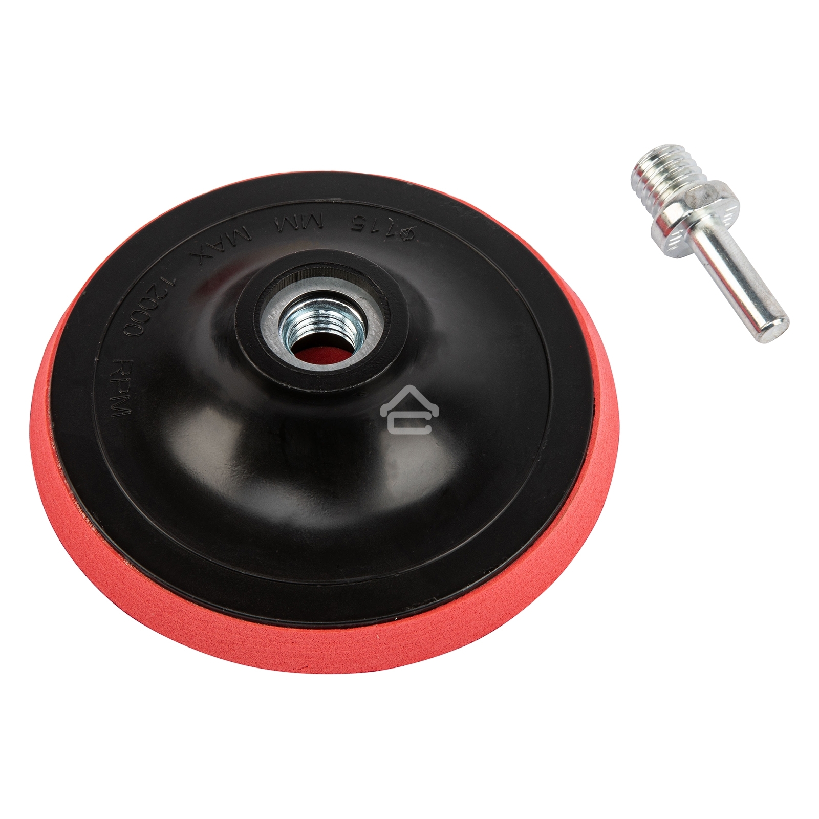 Насадка для дрели и УШМ Сибртех с липучкой, 115 мм, с адаптером c М14 на d8