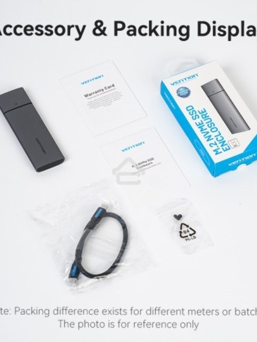 Корпус для SSD Vention USB 3.1 Gen 2-C M.2 NVMe Серый