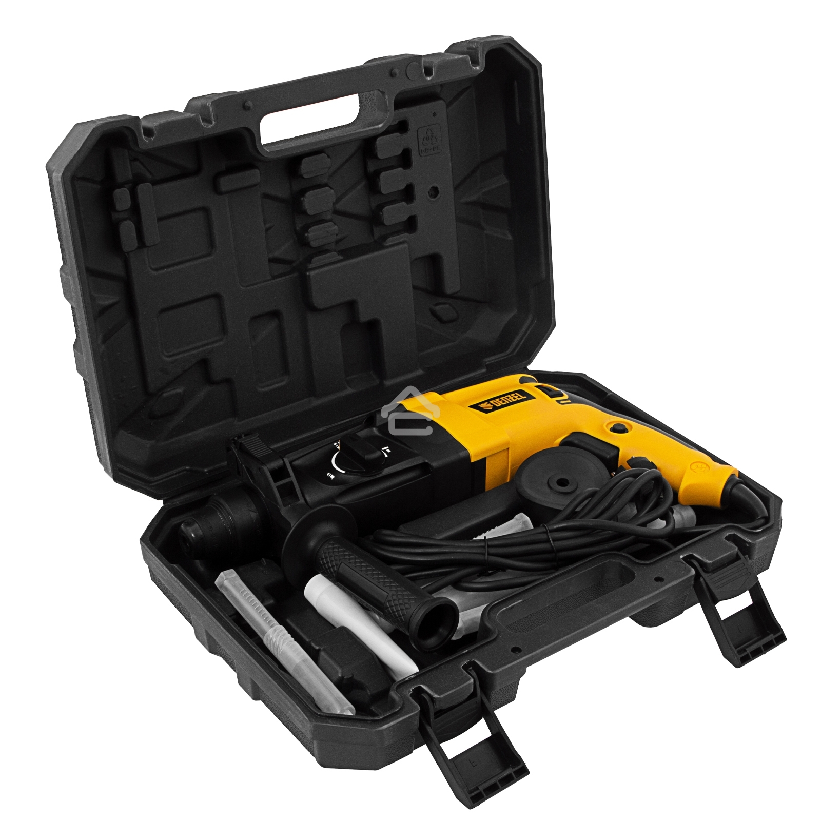 Перфоратор электрический Denzel RHH-800-26, SDS-plus, 800 Вт, 3 Дж, 3 плюс 1 реж.