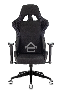 Кресло игровое Бюрократ VIKING 4 AERO BLACK EDITION черный искусст.кожа/ткань