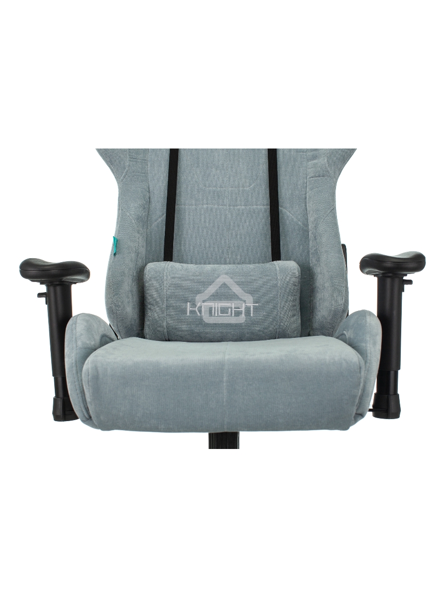 Кресло игровое Бюрократ VIKING KNIGHT LT28 FABRIC серо-голубой крестовина металл/пластик